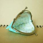 Small Metal Frame Blue Pouc..